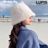 アイボリー | ジャギーフェイクファークローシュハット | LUPIS
