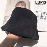 ブラック | しわ加工クローシュハット | LUPIS