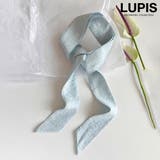 ブルー | ドット柄スカーフ | LUPIS