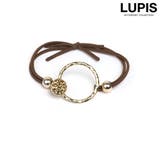 ベージュ | メタルリングヘアゴム | LUPIS