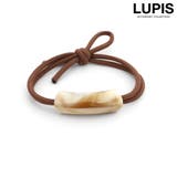 ベージュ | マーブルモチーフ2連ヘアゴム | LUPIS