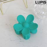 ブルーグリーン | フラワーバンスクリップ【大ぶり ヘアアクセサリー】 | LUPIS
