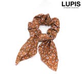 テラコッタ | 小花柄リボンシュシュ | LUPIS