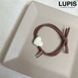 ブラウン | オーロラハートヘアゴム | LUPIS