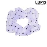 パープル | ドットオーガンジーシュシュ | LUPIS