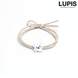 ホワイト | くまヘアゴム | LUPIS
