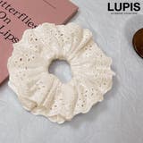 ホワイト | コットンレースシュシュ | LUPIS