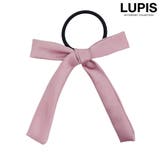 ピンク | サテンリボンヘアゴム | LUPIS