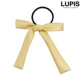 イエロー | サテンリボンヘアゴム | LUPIS