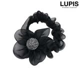 ブラック | オーガンジーフラワーシュシュ | LUPIS