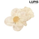 アイボリー | オーガンジーフラワーシュシュ | LUPIS