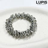 グレー | ビジューヘアゴム | LUPIS