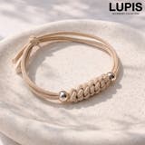 アイボリー | 編み込みラインヘアゴム | LUPIS