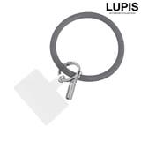 ブラック | サークル型シリコンハンドストラップ | LUPIS