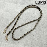 ブラック | レザーチェーンスマホショルダー | LUPIS