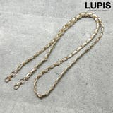 ホワイト | レザーチェーンスマホショルダー | LUPIS