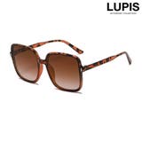 ブラウン | ラウンドスクエアサングラス【大きめ】 | LUPIS