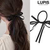 ブラックリボンヘアゴム 【ヘアアクセサリー アクセサリー | LUPIS | 詳細画像1