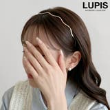 シンプルメタルウェーブカチューシャ 【ヘアアクセサリー 細め | LUPIS | 詳細画像1 