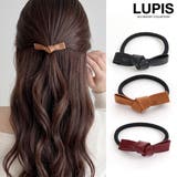 レザー調プチリボンヘアゴム | LUPIS | 詳細画像1 