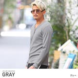 グレー | ロンT メンズ 長袖Tシャツ | LUXSTYLE