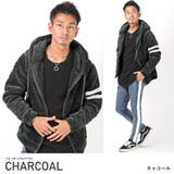 チャコール | パーカー メンズ ボア | LUXSTYLE