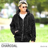 チャコール | ボア パーカー メンズ | LUXSTYLE