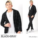 ブラック×グレー | テーラードジャケット メンズ ジャケット | LUXSTYLE