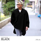 ブラック | コート メンズ ポンチョ | LUXSTYLE