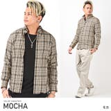 モカ | 長袖シャツ メンズ チェックシャツ | LUXSTYLE