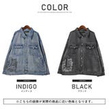 デニムジャケット メンズ ビッグシルエット | LUXSTYLE | 詳細画像2