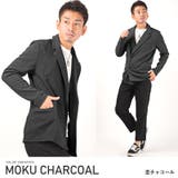 杢チャコール | ジャケット メンズ ダブルブレスト | LUXSTYLE