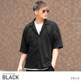 ブラック | セットアップ メンズ 半袖シャツ | LUXSTYLE
