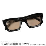 ブラック×ライトブラウン | サングラス メンズ スクエア | LUXSTYLE