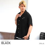 ブラック | 半袖シャツ メンズ オープンカラー | LUXSTYLE