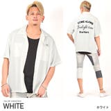 ホワイト | 半袖シャツ メンズ オープンカラー | LUXSTYLE