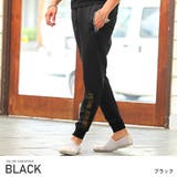 ブラック | ジョガーパンツ メンズ ラインストーン | LUXSTYLE
