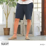 ネイビー | ショートパンツ メンズ シアサッカー | LUXSTYLE