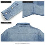 デニムシャツ メンズ 長袖 | LUXSTYLE | 詳細画像9
