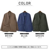テーラードジャケット メンズ ノーカラー | LUXSTYLE | 詳細画像2