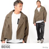 ベージュ | ダブルジャケット メンズ ビッグシルエット | LUXSTYLE