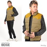 ベージュ | 中綿ベスト メンズ ベスト | LUXSTYLE