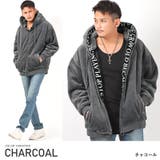 チャコール | パーカー メンズ フェイクファー | LUXSTYLE
