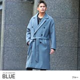 ブルー | トレンチコート メンズ ウーリーテック | LUXSTYLE