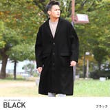 ブラック | チェスターコート メンズ ウールタッチ | LUXSTYLE