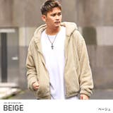 ベージュ | パーカー メンズ ボア | LUXSTYLE
