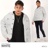 ホワイト | デニムジャケット メンズ Gジャン | LUXSTYLE