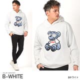 Bホワイト | パーカー メンズ スウェット | LUXSTYLE