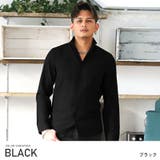 ブラック | 長袖シャツ メンズ イタリアンカラーシャツメンズシャツ | LUXSTYLE
