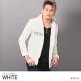 ホワイト | 長袖シャツ メンズ ラインストーン | LUXSTYLE